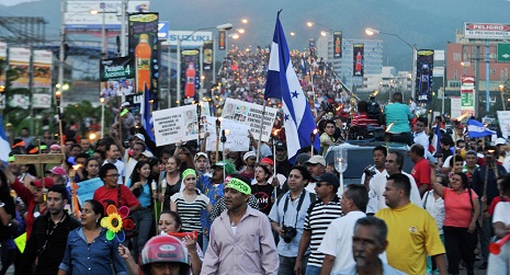 Honduras Anti-Corruption Protest Rally Gathers 60,000